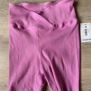 Year of Ours Ribbed Pink Shorts